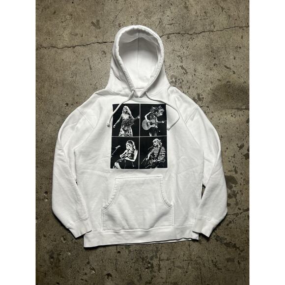 Taylor Swift Eras Tour Hoodie White Size L EUC‎ - Picture 1 of 8